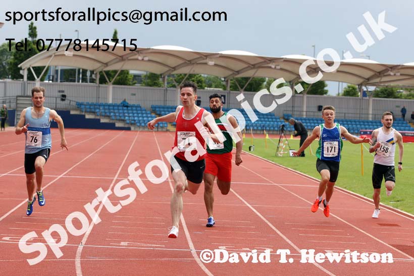 Senior mens 200 metres, Northern Senior and Under-20s Champs., SportsCity, Manchester. Photo: David T. Hewitson/Sports for All Pics